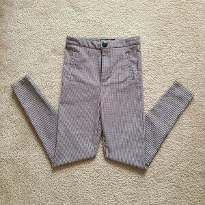 Zara Houndstooth Skinny Pants